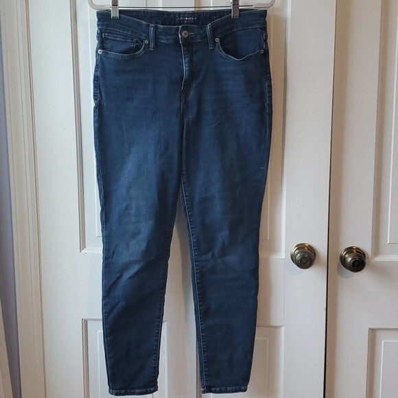 LUCKY AVA SKINNY SIZE 10 DARK WASH STRETCH HIGH RISE - Picture 1 of 11